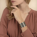 Perroquet Bracelet, Silver finish, Sun / Navy Blue image number 5